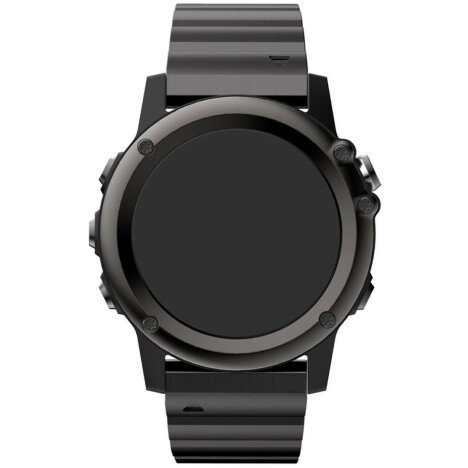 Curea ceas Smartwatch Garmin Fenix 7X / 6X / 5X Plus / 5X / 3 HR / 3, 26 mm Otel inoxidabil iUni Lin